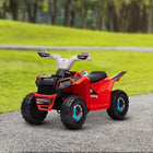 Aosom Kids 6V Battery Powered Ride-on ATV with Wear-resistant Wheels - Red-Safe speed of 1.6 mph (2.5 km/h) 