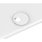 Rocelco 40" Deluxe Adjustable Height Sit Stand Desk Riser with Enhanced Vertical Range - White-Full 40" wide to hold extra monitors