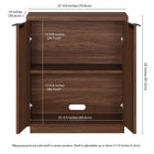 Hudson&Canal Mansfield 28"W Accent Cabinet - Satin Walnut-8