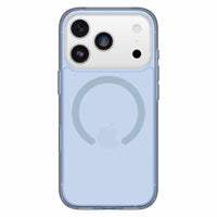 OtterBox Symmetry Clear Compatible with MagSafe Case with Camera Control for iPhone 17 Pro - Silver Glade Blue-Integrated technology designed to support seamless interaction with Camera Control