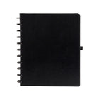Cambridge Large Disc Office Notebook – 11.2" H x 9.3" W – 60 Sheets – Black-Includes 60 repostionable narrow ruled sheets that can be pulled out and relocated from one section to another