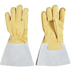 Grain Cowhide Leather Gloves, SEE836, Leather, 2 Pack-Work Glove Type: Welder's Gloves