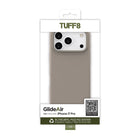 TUFF8 GlideAir Rugged Case for iPhone 17 Pro - Stone-Microfiber Texture Interior:Lined with ultra-fine microfiber fabric, the interior provides soft, scratch-resistant protection