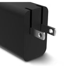 mophie Power Adapter USB-C PD Dual 45W GaN - Black-Allows for minimal footprint while on the go