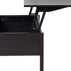 HOMCOM 39" Modern Lift Top Coffee Table with Hidden Storage Compartment - Coffee-Weight Capacity: 45lbs. (total), 11lbs. (lifted tabletop)