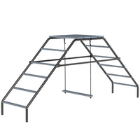 PawHut Chicken Coop Perches with Swing-This unique chicken perch converts into two shapes to fit your yard 
