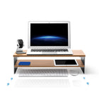 ShoppingAll 2-Tiers Wooden Monitor Stand Riser with Storage Organizer - Walnut - 5 Pack-Quick & Simple Assembly: No fuss, no stress! Our monitor stand comes with all the necessary tools for a swift installation. Set it up in minutes and enhance your workspace productivity.