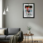 Guy Lafleur Photo with Alumni Coin - Framed Print - 27" x 35"-Ready to hang - arrives fully assembled