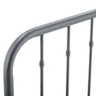 Modway Lennon Metal Queen Headboard - Grey-7 Mounting Positions