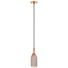Modway Glimmer Bottle-Shaped Pendant Light - Rose Gold -Bottle-Shaped Pendant Light