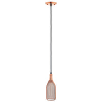 Modway Glimmer Bottle-Shaped Pendant Light - Rose Gold -Bottle-Shaped Pendant Light