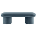 Modway Orla Performance Velvet Bench - Cadet Blue-7