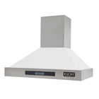 KUCHT KRH3015-W 30" 900 CFM Wall Mounted Range Hood - Stainless Steel/White-LCD display with sensor touch allow you to choose the right speed