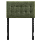 Modway Emily Fabric Upholstered Twin Size Headboard - Foliage-Seven Mounting Positions