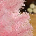 HOMCOM 4' Artificial Christmas Tree with Auto Open - Pink-Branches are flame retardant, to ensure secured