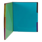 JAM Paper Plastic Multi Pocket Folder - 12 Pocket Organizer - Smoke Grey - 10 1/2 x 11 1/2-This multiple pocket folder is great for projects of any size | Each pocket includes a tab so you can keep yourself organized