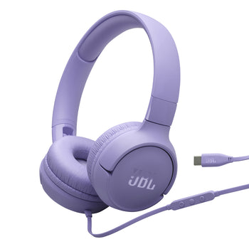 JBL Tune 520C USB-C Hi-Res Wired On-Ear Headphones - Purple