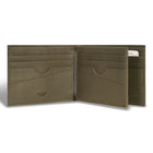 Champs Camo Leather Center Wing Wallet - Green-RFID Lining