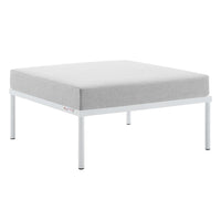Modway Harmony Sunbrella Outdoor Patio Aluminum Ottoman - Grey-All-Weather Sunbrella Fabric