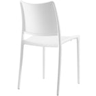 Modway Hipster Dining Side Chair - White - 4 Pack-No assembly needed