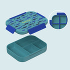 Bentgo Kids Snap & Go Leak-Proof Lunch Box - Shark-Portioned to fit an entree or full sandwich in the large compartments plus fruit, veggies, or snacks in the small compartments.