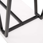 Manhattan Comfort Celine 47.24" Modern Console Table - White-Legs Made of Carbon Steel with Black Finish for Fashion and Durability