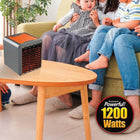Handy 1200 W Ceramic Space Heater - Pure Warmth - Silver-Thermo-ceramic technology turns cold to cozy