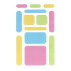 The Pencil Grip Zen Strips - Anywhere Zen - Bumpy Pastel - 13 Per Set - 6 Sets-Safety: Manufactured using non-toxic, child-friendly materials.
