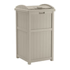 Suncast Trash Hideaway - Light Taupe-30 gallon capacity.