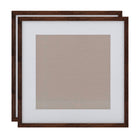 Decent Living Solid Wooden Picture Frame - 24" x 24" - Walnut Colour - 2 Pack-Material: 100% Natural Solid Wood (Okan / Teak)