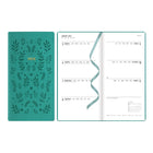 Letts 2026 Woodland Week-to-View Planner with Embossed Cover - 6-7/8" x 3-1/8" - Green - Multilingual -12-Month: January 2026 to December 2026
