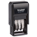 Trodat 4810 Printy Self-Inking Line Dater - English-Features an unbreakable, natural rubber band that covers 12 years 