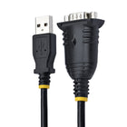 Startech 3ft (1m) USB to Serial Cable - DB9 Male RS232 to USB Converter - Prolific IC-Device compatibility: Use this USB to RS232 serial adapter to reliably connect, configure, and monitor serial devices. Compatible with barcode readers/scanners, network switches, receipt printers, PLCs, medical devices, oscilloscopes, scales, etc
