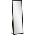 HOMCOM Rectangle Full Body Mirror - 21" W x 64" H - Black-Large 64" x 21" (162.5 x 53.3 cm) size offers a complete head-to-toe view for outfits 
