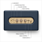Marshall Acton III Bluetooth Wireless Speaker - Midnight Blue-Connect and control: Connecting to Acton III and listening to your music has never been so effortless. Connect to your speaker directly from your device using Bluetooth or 3.5 mm. Download and connect to the Marshall Bluetooth app to access Placement Compensation settings, and Over-the-Air (OTA) updates. While you can control the bass and treble on top of the speaker, you’ll also find additional controls in the app