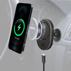 Mighty Mount MagSafe 15W Wireless Charger Mount - Dash Base-360° rotation: For Portrait & Landscape viewing