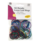 Charles Leonard Metallic Book Rings - 1" - Assorted Colors - 3 Packs of 50-These Loose Leaf Rings are versatile and stylish!