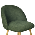 Homy Casa 26'' Counter Height Bar Stools with Green Upholstered Fabric Seat - 2 Pack-Generous Seat Dimensions: The seat offers 16.5" width and 15.2" depth, ensuring ample seating space