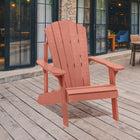 Backyard Lifestyles Adirondack Chair - Red-Constructed of UV Protected Polystyrene.