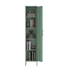 Manhattan Comfort Naomi 15" Modern Single Locker Storage Cabinet - Green-30 Day Limited Manufacturer's Warranty