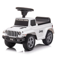 Freddo Jeep Rubicon Foot to Floor Ride-On for Toddlers White-Rugged Jeep Design: A foot-to-floor model designed to resemble the iconic Jeep Rubicon, offering a realistic playtime experience for children aged 1-3 years