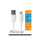 LOGiiX LGX-10911 Sync & Charge Jolt Lightning Cable, 1.5 M, White-Compatible with iPhone 5, iPod touch 5G, iPod nano 7G, iPad mini and iPad 4G the LOGiiX Sync and Charge Cable can be used with both Macs and PC.