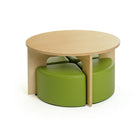 Mitybilt Mini Huddl Table Set with Ottomans-0.75” plywood construction