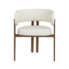 Brassex Bailey Visiting Chair - Set of 2 - Cream-Includes: 2 dining chairs