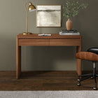 Hudson&Canal Ashcroft 48'' Desk - Satin Walnut-Finished in a wood-look satin walnut finish