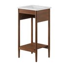 Modway Zaire 18" Bathroom Vanity - Walnut/White-Wood Grain Veneer