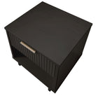 Manhattan Comfort Granville 18.11" Modern 1-Drawer Nightstand 2-Piece Set - Dark Grey-15.16" L x 18.11" W x 19.49" H