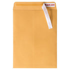 Jam Paper Open End Catalog Premium Envelopes with Peel and Seal Closure - 9" H x 12" W - Brown Kraft Manila - 100 Pack-Envelopes feature a self-adhesive strip for quick and easy closure