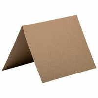 JAM Paper Blank Fold over Cards - 4-5/8" x 6-1/4" - Brown Kraft Bag Recycled- 500 Pack-Color: Brown Kraft Paper Bag Blank Foldover Cards