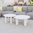 Zuo Ola Coffee Table - White - Set of 2-Maximum Weight Capacity: 45